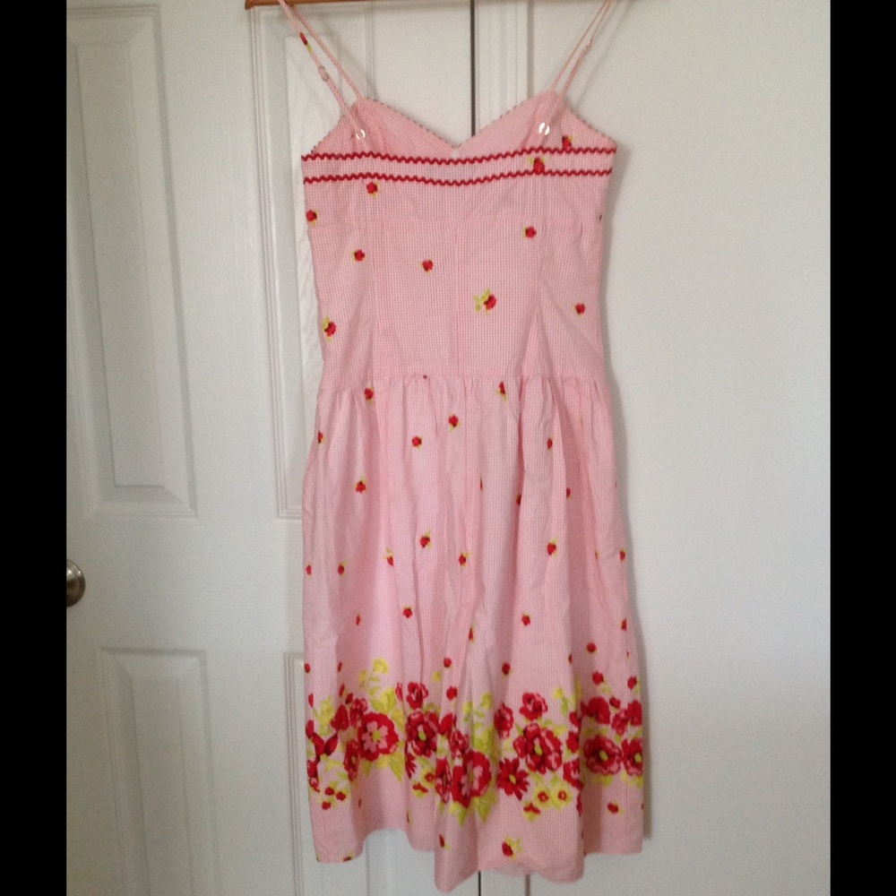 Betsey Johnson Pink Floral Midi Dress - Picture 2 of 8